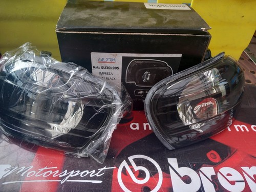 Black smoked front sidelights - smoked,
